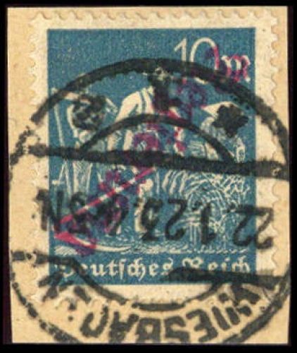 1923, Deutsches Reich Dienst Regierung Wiesbaden, WIE 10 II b K, ...
