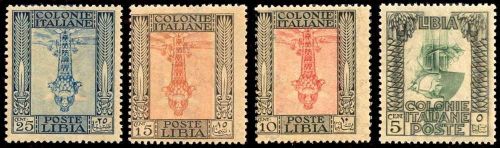 1921, Italienisch-Libyen, 26-29 K, **
