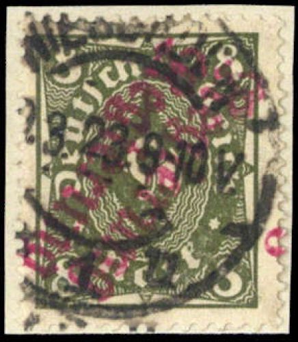 1923, Deutsches Reich Dienst Regierung Wiesbaden, WIE 8 II b K ...