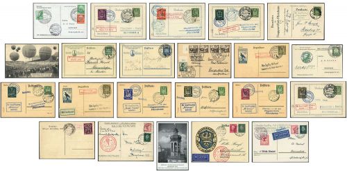 Sammlungen und Posten Zeppelin und Luftpost