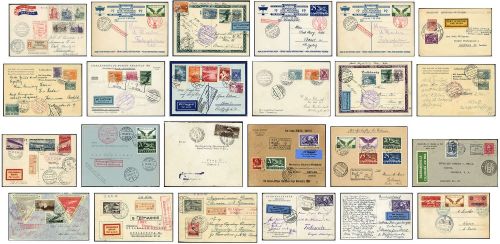 Sammlungen und Posten Zeppelin und Luftpost