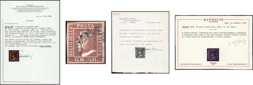 1859, Italien Staaten Sizilien, 7 b, gest.