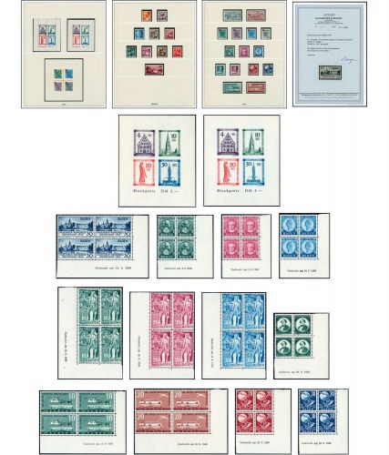 Sammlungen und Posten Französische Zone, **