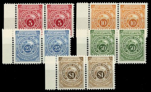 1892, Deutsche Kolonien Ostafrika, Sa- Se Na (2) SR, **