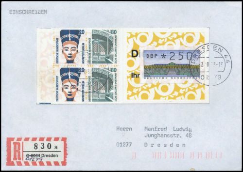 1993, Bundesrepublik Deutschland, HBl. 32 u.a., Brief