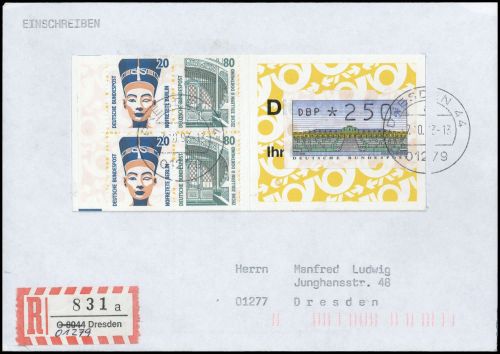 1993, Bundesrepublik Deutschland, H Bi 32 u.a., Brief