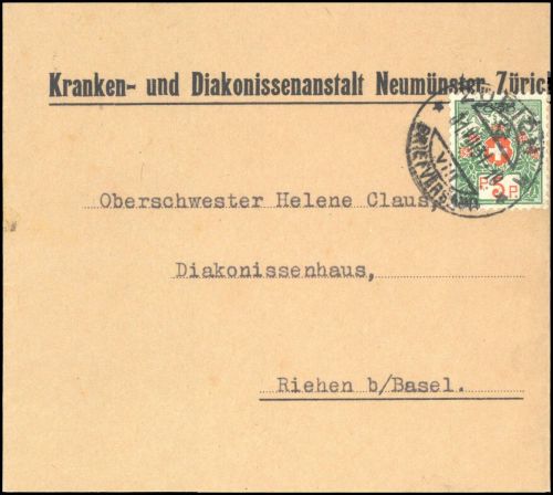 1927, Schweiz, PF 11 Ix, Brief