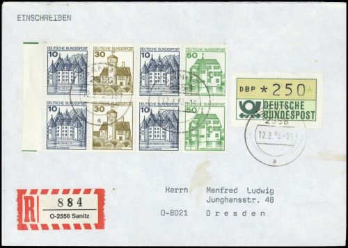 1993, Bundesrepublik Deutschland, HBL. 27 u.a., Brief
