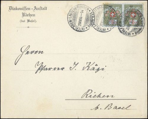 1911, Schweiz, PF 4 I (2), Brief