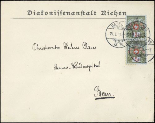 1911, Schweiz, PF 4 I (2), Brief