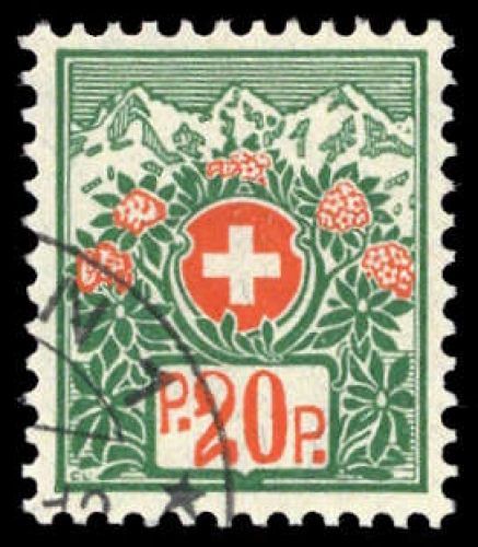 1927, Schweiz, PF 13 II x, cto