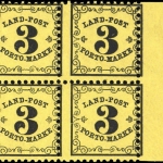 1862, Altdeutschland Baden Landpost, LP 2 y (4) PF Arge, **