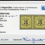 1862, Altdeutschland Baden Landpost, LP 2 y (2), **