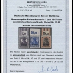 1917, Deutsche Besetzung I. WK Rumänien, 1-3 F OR Punkt, **