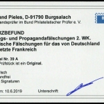 1941, Kriegs und Propagandafälschungen II. WK, 39 A Ecke, **