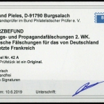1941, Kriegs und Propagandafälschungen II. WK, 42 A Ecke, **