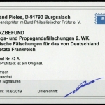 1941, Kriegs und Propagandafälschungen II. WK, 43 A Ecke, **