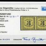 1862, Altdeutschland Baden Landpost, LP 2 y (2), **