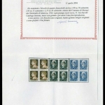 1945, Italien Lokalausgaben C.L.N. Mantova, 1-3 DG, **