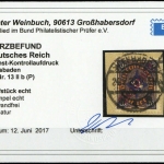 1923, Deutsches Reich Dienst Regierung Wiesbaden, WIE 13 II b, ...