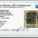 1923, Deutsches Reich Dienst Regierung Wiesbaden, WIE 18 (W) II ...