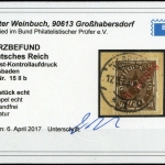 1923, Deutsches Reich Dienst Regierung Wiesbaden, WIE 15 II b, ...