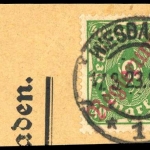 1923, Deutsches Reich Dienst Regierung Wiesbaden, WIE 16 II b, ...