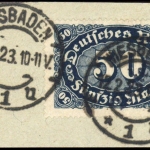 1923, Deutsches Reich Dienst Regierung Wiesbaden, WIE 17 II a, ...