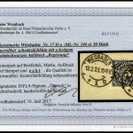 1923, Deutsches Reich Dienst Regierung Wiesbaden, WIE 17 II a, ...