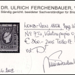 1858, Österreich Lombardei Venetien, 7 I a, gest.