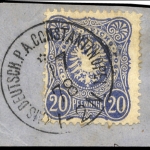 1875, Deutsche Auslandspost Türkei, Vorläufer, V 34 a CE, Briefst.