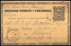 1884, Kolumbien, P 6, Brief
