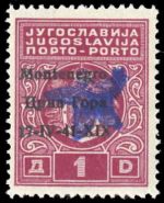1943, Italien Besetzung II. WK Montenegro, CEI Segn. 1-3, **