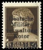 1944, Deutsche Besetzung II. WK Kotor, 1+2 P, **