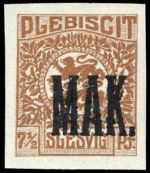 1920, Deutsches Abstimmgeb. Schleswig, 1-14 P2 Spezial