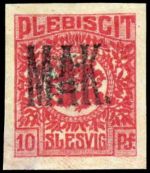 1920, Deutsches Abstimmgeb. Schleswig, 1-14 P2 Spezial