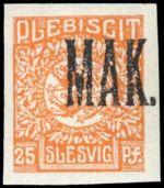 1920, Deutsches Abstimmgeb. Schleswig, 1-14 P2 Spezial