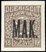 1920, Deutsches Abstimmgeb. Schleswig, 1-14 P2 Spezial