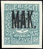 1920, Deutsches Abstimmgeb. Schleswig, 1-14 P2 Spezial