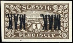 1920, Deutsches Abstimmgeb. Schleswig, 1-14 P2 Spezial