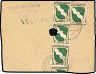 1945, Französische Zone Allgemeine Ausgabe, 1 (5) + 3 ZA