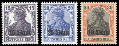 1917, Deutsche Besetzung I. WK Rumänien, 1-3 F OR, **