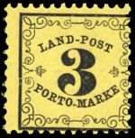 1862, Altdeutschland Baden Landpost, LP 2 y, **