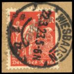 1923, Deutsches Reich Dienst Regierung Wiesbaden, WIE 11 II c K, ...