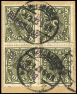 1923, Deutsches Reich Dienst Regierung Wiesbaden, WIE 8 II a (4) ...