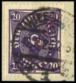 1923, Deutsches Reich Dienst Regierung Wiesbaden, WIE 12 II b+c, ...