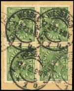 1923, Deutsches Reich Dienst Regierung Wiesbaden, WIE 16 II a ...