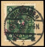 1923, Deutsches Reich Dienst Regierung Wiesbaden, WIE 4 II b DD, ...