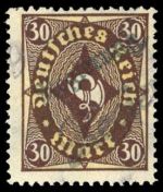 1923, Deutsches Reich Dienst Regierung Wiesbaden, WIE 14 I+III c, *