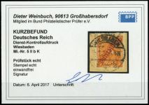 1923, Deutsches Reich Dienst Regierung Wiesbaden, WIE 5 II b K, ...